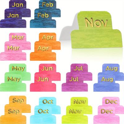 24pcs Of Sticky Monthly Planner Labels, Colorful N...