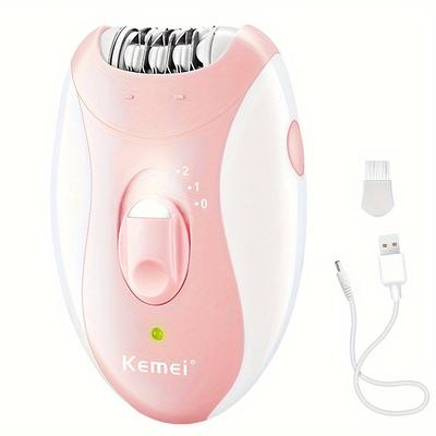 Brand Km-189b Cordless Hair Epilator For Women Electric Usb Rechargeable Hair Remover For Leg And Underarm Electric Tweezer Machine