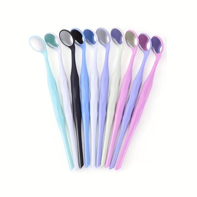 10pcs Dental Double Sided Mouth Mirrors Autoclavable Surface Exam Reflectors With Handle Oral Tooth Whitening