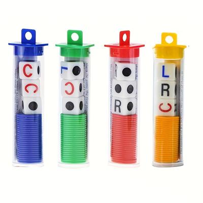 1pc Left Center Right Game, Dice Game For Family, Interactive Toy For Family Party, Camping Picnic Game, Creative Gift