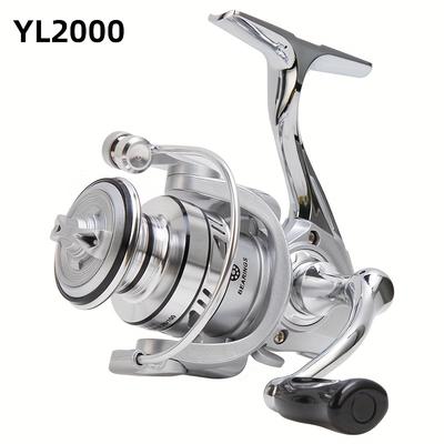 TEMU Brilliance Fishing Reel Metal Oscillating Arm Fishing Line Wheel Sea Rod Wheel Wheel Fishing Gear