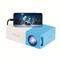 1pc Mini Projector, 30ansi Lumen Portable Projector, Q1 Basic Home Theater Projector, Led Video Projector, 240p Resolution, With Av Usb Interface And Remote Control