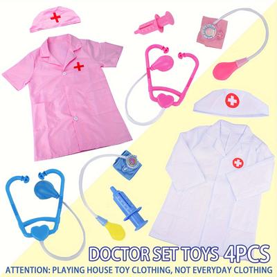 Doctor Dressing Set 4pcs, Playing Home Toy Clothin...