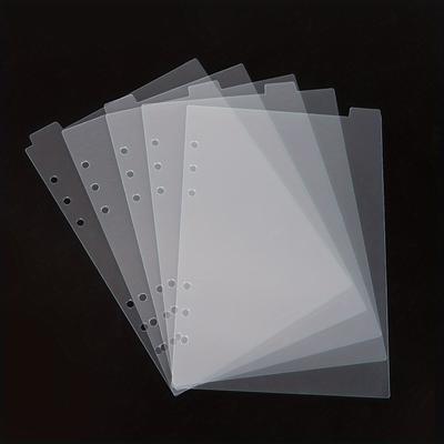 5pcs 5sheets A5 Divider Pages (clear Black White) ...