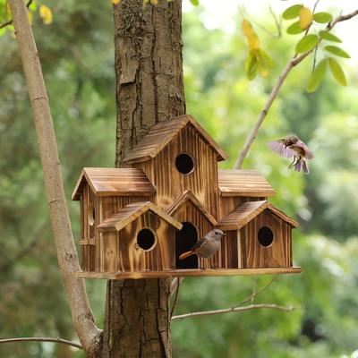 Wooden Bird Nest, Creative Pastoral Outdoor Parrot...