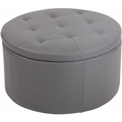 Sitzhocker Evora grau Kunstleder Image
