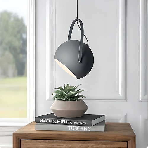 Hängeleuchte im modernen Stil, einköpfiger Kronleuchter mit E27-Schraube, kreativer Persönlichkeits-Aluminium-Kunst-Pendellampen-Lampenschirm, Schlafzimmer-Wohnzimmer-Dekorationsbeleuchtungskörper Image