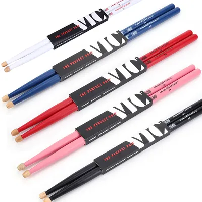 1 Pair 5A Drum Sticks Classic Maple Wood Drumsticks Professional Colorful Drum Stick Percussion