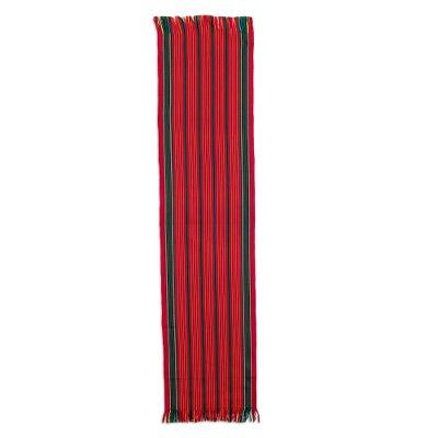 Red Christmas,'Striped Christmas Table Runner'