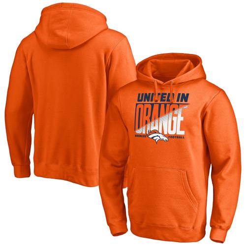 Orangefarbener Kapuzenpullover mit Logo der Denver Broncos aus der Hometown Collection für Herren „United In Orange“