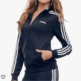 Adidas Jackets & Coats | Adidas Women's Essentials 3-Stripe Track Jacket | Color: Black | Size: 1x