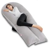 Pregnancy Pillows for Sleeping, Full Body Pregnancy Pillow with 300TC Comfy Pillowcase & Microfiber Inner Cover