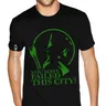Sie Haben Gescheitert Diese Stadt Grün Pfeil Shirts Harajuku Cool T Shirts Tees Slim Fit Casual