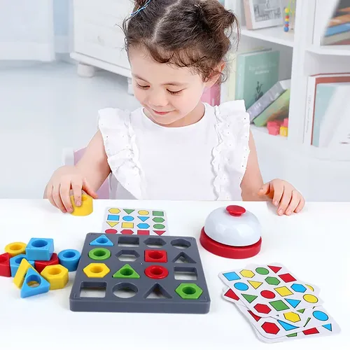 Montessori Geometrische Form Farbe Passenden Puzzles Baby Lernspiel Baby Kleinkind Lernen Montessori