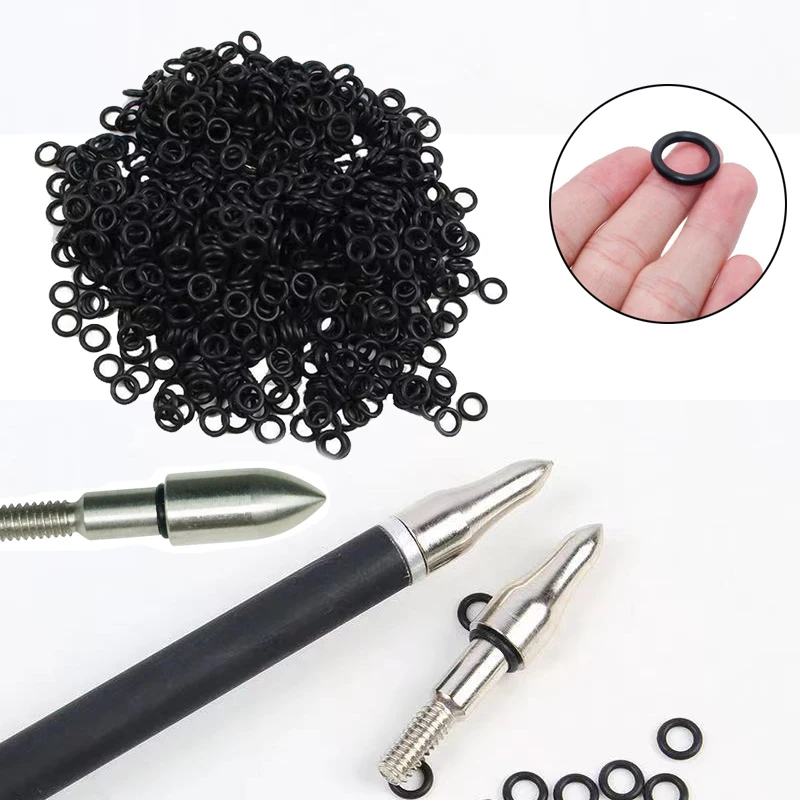 60/100 stücke Bogenschießen Pfeilspitze Punkte Schlösser O Ring Gummi Scheiben Ziel Jagdspitzen Pfeil Spitze Tipps Outdoor Sport Zubehör Image