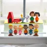 12 pz/set Cute Peanuts Snoopy Mini Figure Model Toys Set completo di Cartoon Doll Cake Decor