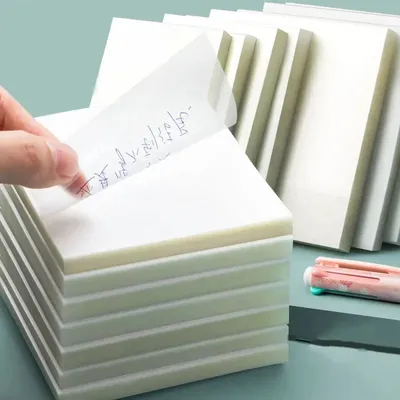 Blatt transparente Aufkleber ver öffentlicht Haft notiz blöcke Notiz blöcke Posits Papel eria Journal Schule Briefpapier Büromaterial Image