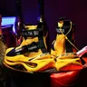 Scarpe sportive da uomo scarpe sportive da uomo scarpe sportive da uomo in maglia gialla GME-2619