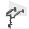 NB H180 Supporto da tavolo per doppio monitor Braccio Molla a gas Full Motion 17 "-27" Supporto per TV LCD Staffa ergonomica per morsetto a doppio braccio 2-9 kg ciascuno