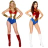 Superhelden Super frauen Cosplay Bodysuit Set Halloween sexy Superhelden Kostüm Fantasia Phantasie