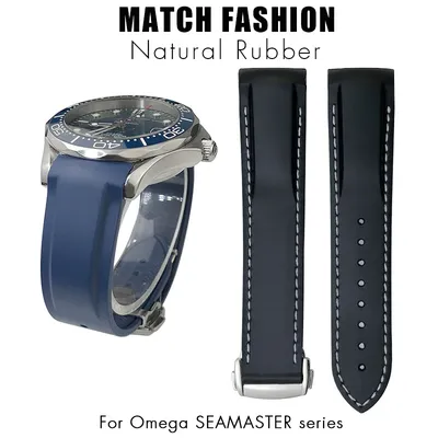 18 mm 19 mm 20 mm 21 mm 22 mm Armband für Omega Seamaster GMT Diver 300 Speedmaster für Hamilton Seiko Gummi-Silikon-Uhrenarmband