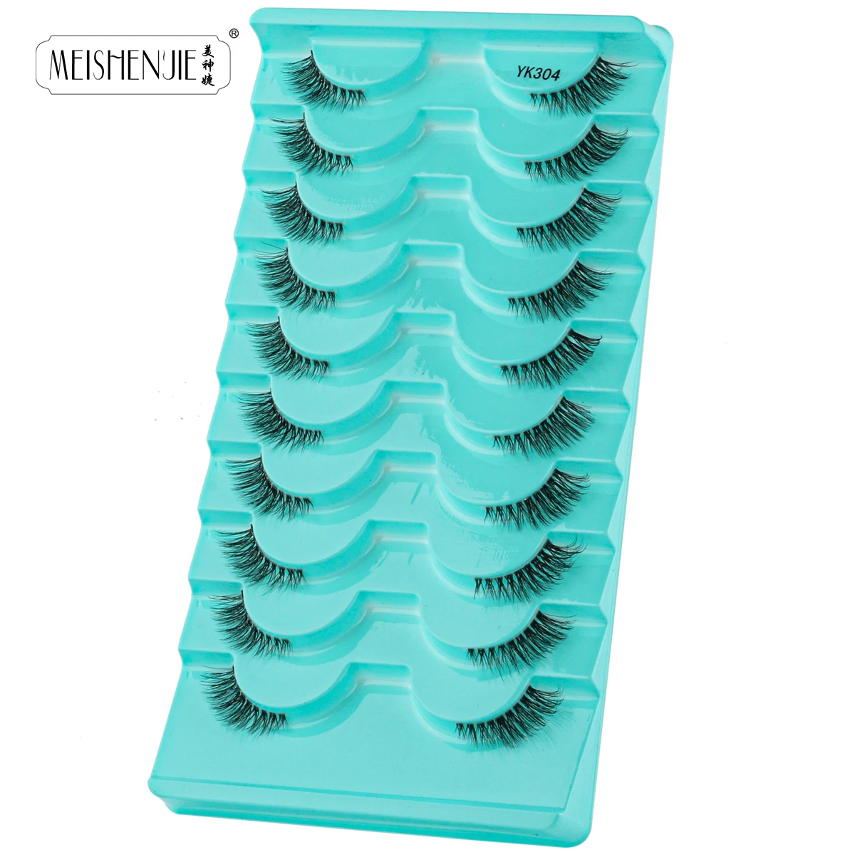 Halbe Wimpern 5/10 Paar 3D Nerz Falsche Wimpern Katze Wimpern Natürliche Lange Weiche Faux Cils Verlängerung Make-Up Werkzeug Gefälschte Wimpern Cílios Image