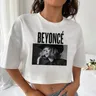 Beyonce Cowboy Carter Crop Tops Beyonce Crop Tops Beyonce Merch Geschenk für ihre O-Neck Kurzarm