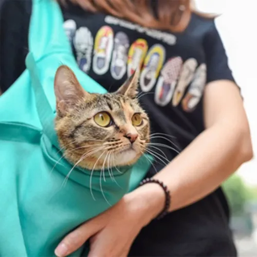 Hunde- und Katzenträger freihändige Haustier-Umhängetasche Beutel mit Kopfloch geeignet für