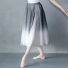 Frauen Gradienten Chiffon Lange Kleid Dancewear Erwachsene DanceChiffon Kleid Ballerina Dance Rock