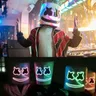 Halloween führte DJ-Maske lebensechte Marshmello-Maske atmungsaktive Helm maske dauerhafte Karneval