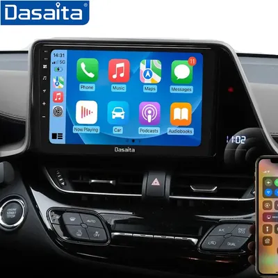 Dasaita-Autoradio G12 pour Toyota CHR 2016 2017 2018 2019 2020 15cm LHD Qualcomm 9 " GPS