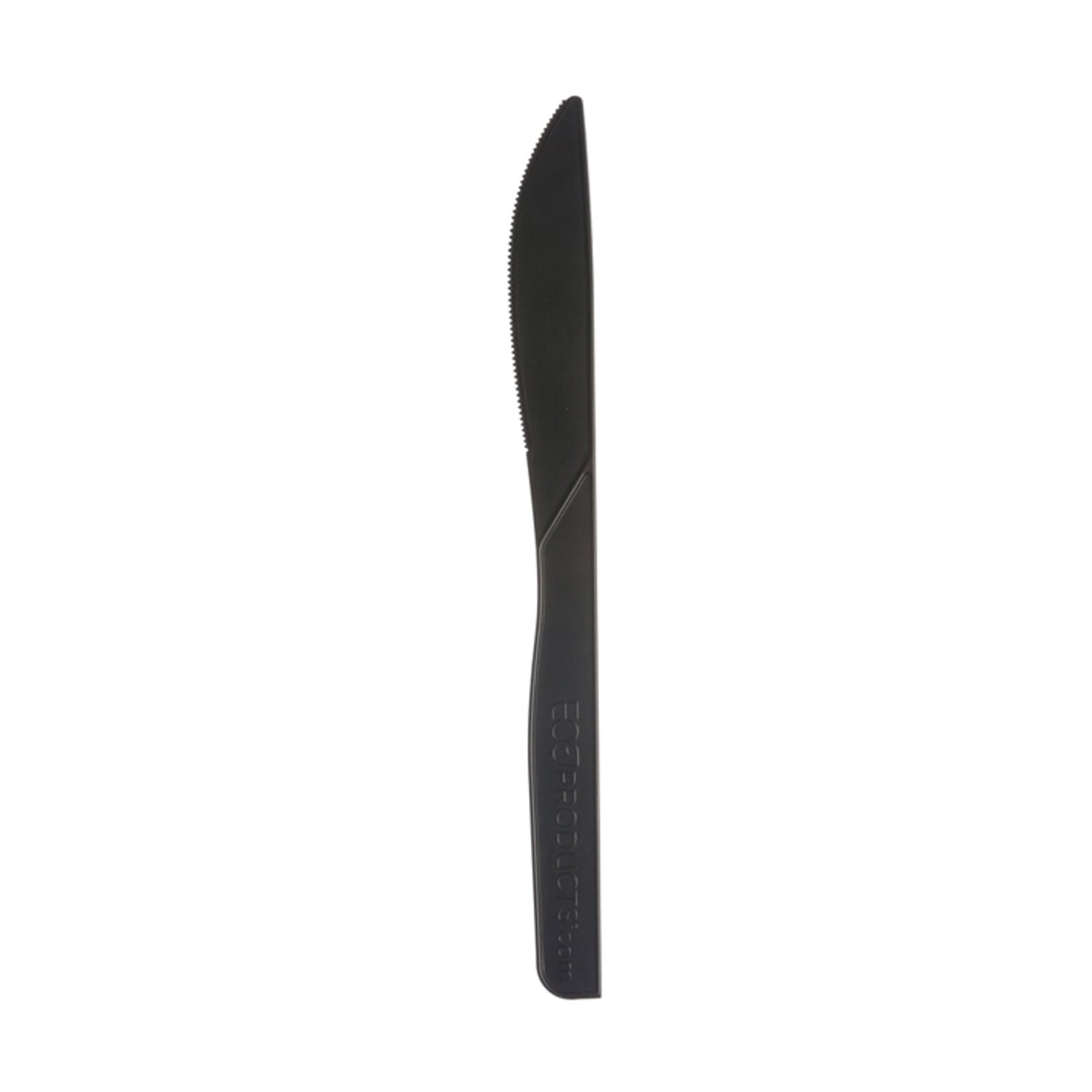 Eco Products EP-S111 6" BlueStripe Disposable Knife - Polystyrene, Black, Case of 1000