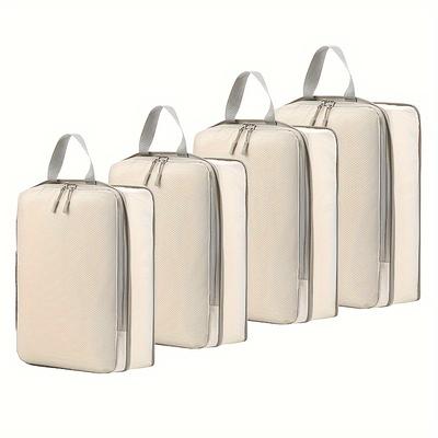 TEMU 4pcs Portable Travel Storage Bags, Clothes Organizers,perfect Luggage Sorting Storage Bags Set For Travel Image