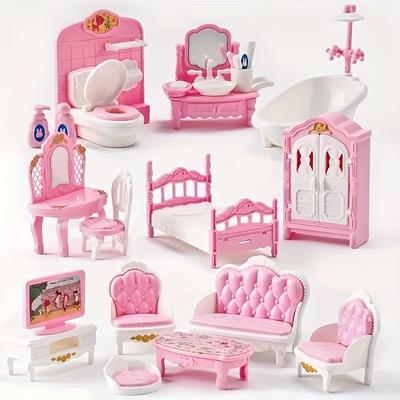 Dolls House 1:12 Miniature Kitchen Bedroom Bathroo...