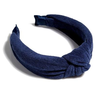 Shiraleah Terry Knotted Headband, Navy - Blue