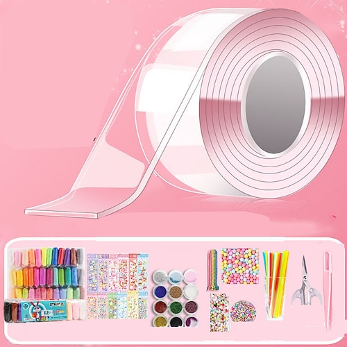 Nano Kleber Quetschen Blasen Druckentlastung Kleber Reiskleber doppelseitiger Kleber DIY Nano Tape Set Weihnachtsgeschenk Image