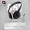 Comfortable Wearing Noise Reduction ABS Portable Headphone Wired Headset Earbud Stereo 3.5mm Clear
