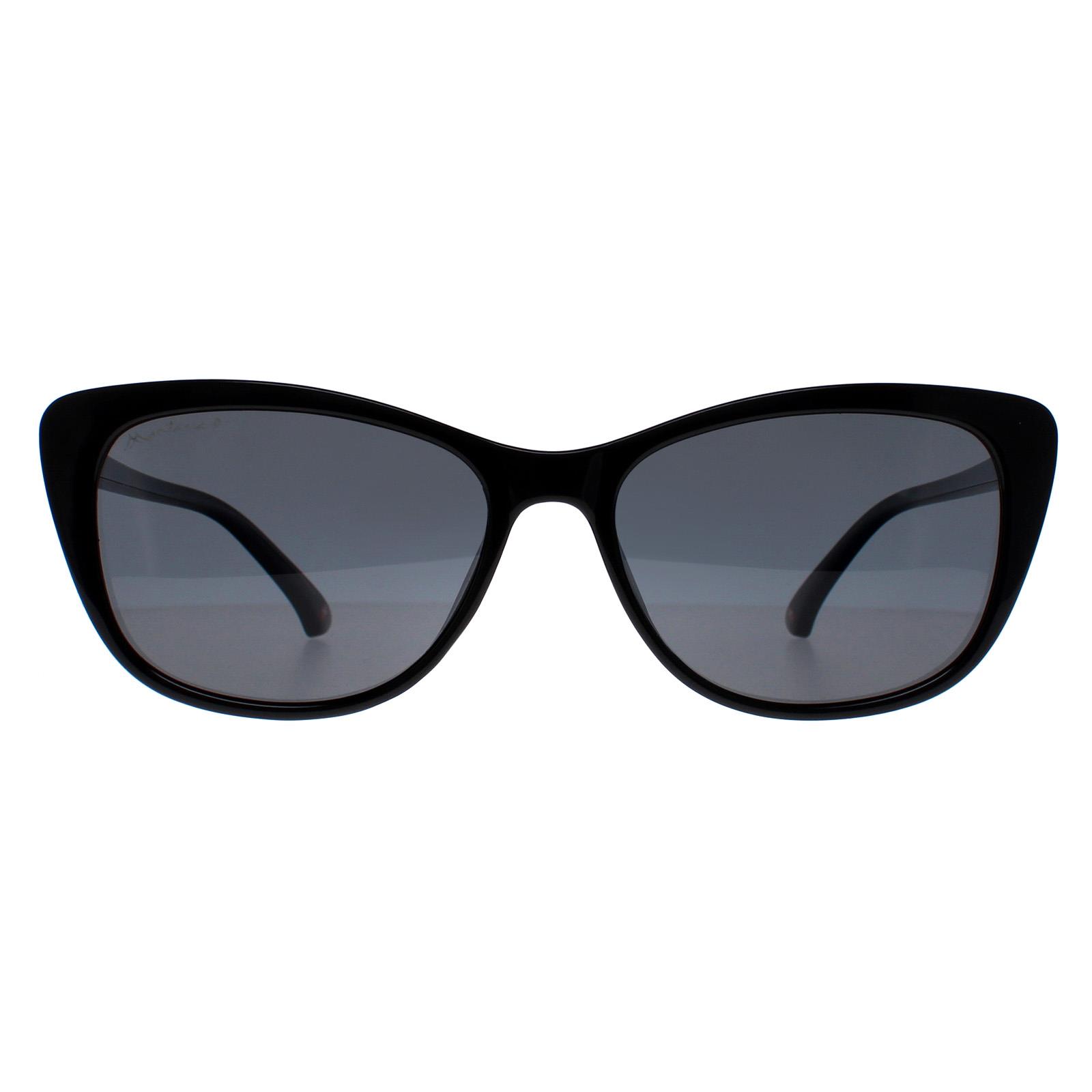 Montana Cat Eye Womens Schwarz Grau Polarisiert MP42 Image