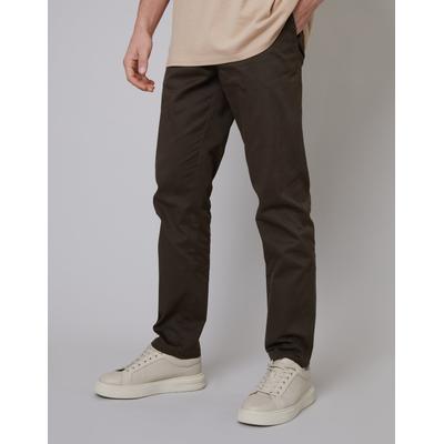 Threadbare Men's Brown Regular Fit Chino Trousers