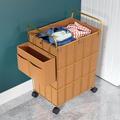 REBOTZ laundry Basket With basket,Mobile Laundry Basket, Expandable and Removable Laundry Bag, with Wheels, Large Foldable laundry bin Organizer with Removable and Washable Inner Bag, for Bedroom, Lau