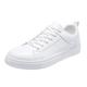 Trainers Men's Lace-Up Shoes Low Top Canvas Shoes Flat Casual Shoes Lightweight Fabric Shoes Canvas Shoes Comfortable Shoes Lace-Up Low Shoes Non-Slip Hiking Shoes Trainers Running Shoes, White, 9 UK