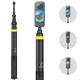 3m Carbon Fiber Invisible Selfie Stick for Insta360 ONE X4 X3 X2/ONE RS/ONE R/ONE X Accessories Extended Stick for GoPro MAX Panoramic Camera Insta 360 (Yellow)