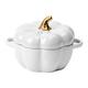 BAOAOYY Cute Pumpkin Cup with Lid Soup Bowl Cereal Bowls Set Microwave Coffee Mug Durable Soup Mug for Yogurt Salad Soup Cereal (Color : White)