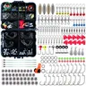 Kit di accessori per la pesca da 187 pezzi Kit di attrezzatura da pesca con scatola per attrezzatura