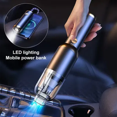 Abnehmbarer Autos taub sauger, kann zur Staubsauger-, Powerbank-Beleuchtung und zum trockenen und Image