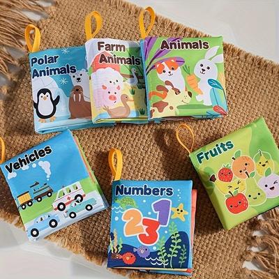 Soft Book, Fabric Baby Cloth Books Early Education Toys Activity Crinkle Cloth Book For Toddler, Infants And Kids Perfect For Baby, Book Toys