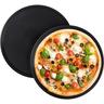 Pizzablech, 2er Set, rund, antihaftbeschichtet, Pizza & Flammkuchen, Carbonstahl, Pizzaform, ∅ 32