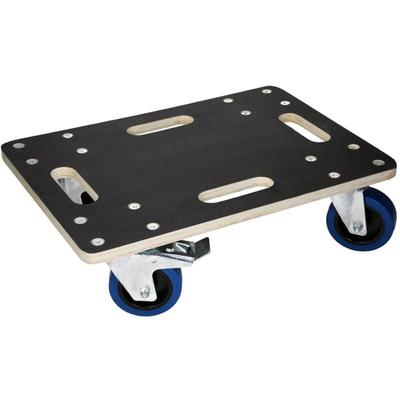 Transportroller mit 2x Feststellbremse 35 x 50 cm bis 800kg Siebdruckplatte - PP-Räder Rollbrett Image