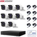 Kit videosorveglianza Hikvision dvr 8 canali 8 telecamere 2 mpx