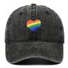 LGBT Baseball Hat Pride Rainbow Denim Hats Pride Baseball Hat Adjustable LGBT Hat for Men Women